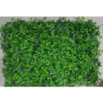 Green Maple Leaves With Purple Flowers Tiles - Indoor