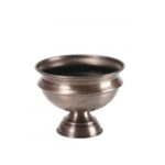 Small Round Metallic Planter (83627)�