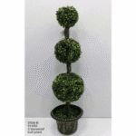 Artificial 3 Boxwood Grass Ball Plant 2936 - B