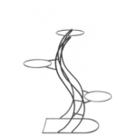 3 Pots Stand Spiral Design