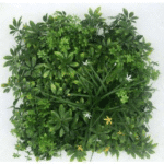 Greenish Leaves with Flower Tiles for Vertical - Artificial Garden