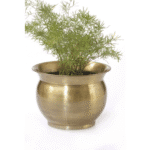 Gold Color Round Planter (80547-BA)�