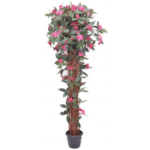 Artificial Impatiens Topiary Plant