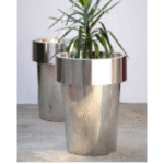 Stainles Steel SS Conical Designer Planter