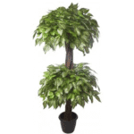 Artificial Zebra Plant Topiary N Coffe Wood 5