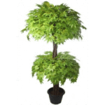 Artificial Maple Double Topiary Plant Green 5