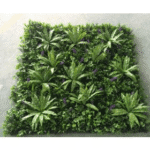 Green Leaves & Purple Flower Tiles for Vertical - Outdoor