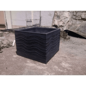 EE1E831B-DD01-46D1-A87B-51A383773937.png Marvel Sq. Fiber Planter - Image 1