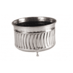 Stylish Round Nickel Planter (83636)