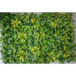 Green Cherry Leaves with Yellow Flowers Tiles - Indoor