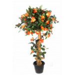 Artificial Rhododendron Topiary Plant 3' Orange