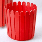 Planter Round 30cm Red