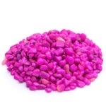 Aquarium Pebbles (Dark Pink, Small) - 1 Kg