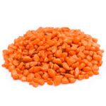 Aquarium Pebbles (Orange, Small) - 1 Kg