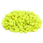 Aquarium Pebbles (Lime Yellow, Small) - 1 Kg