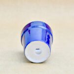 3 inch Round Ceramic Pot with Rim (White)