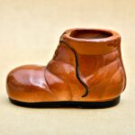 2.8 inch Shoe Ceramic Pot (Brown)