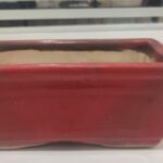 3 inch Bonsai Rectangle Ceramic Pot (Brown)